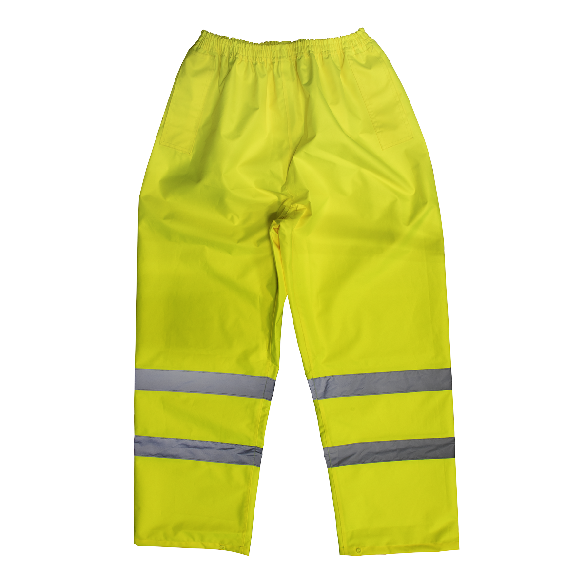 Sealey Hi-Vis Yellow Waterproof Trousers - Large