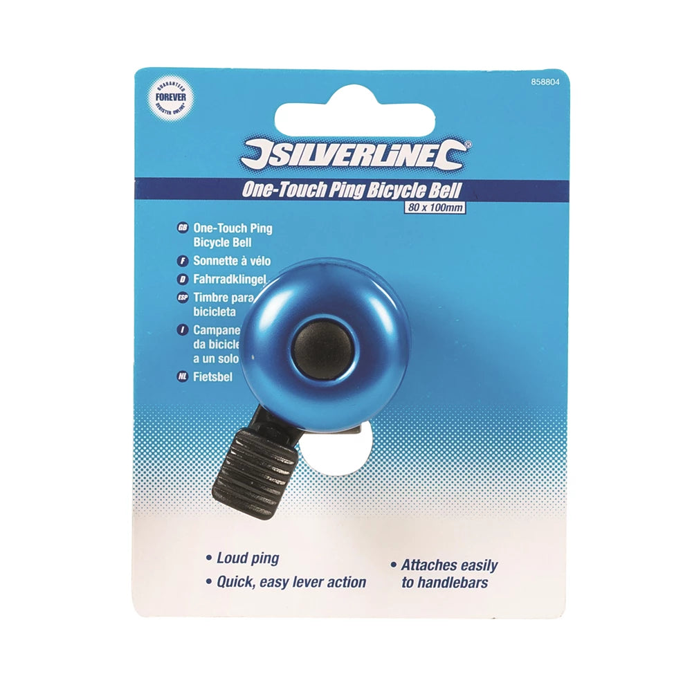 Silverline One-Touch Ping Bicycle Bell