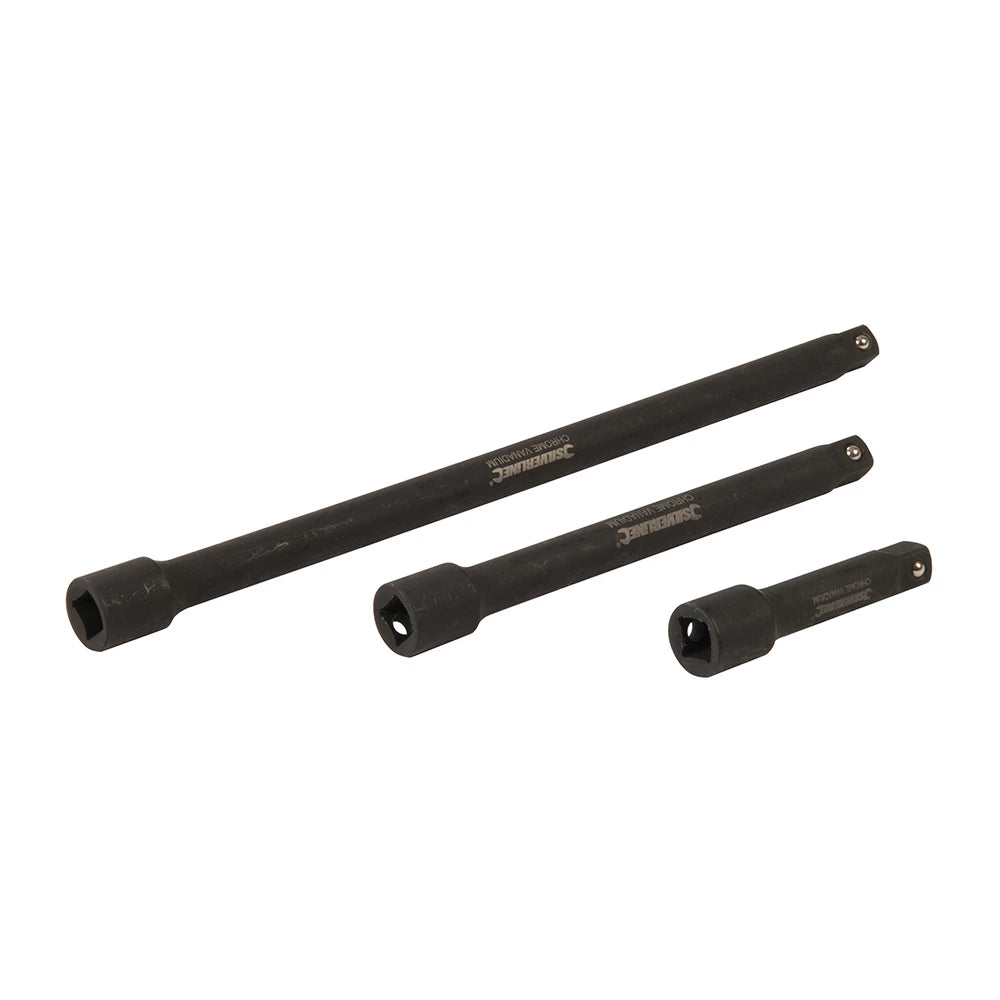 Silverline Impact Extension Bar Set 3/8" 3Pce