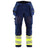 Blaklader Softshell Hi-Vis Trousers 1821 #colour_navy-blue-hi-vis-yellow