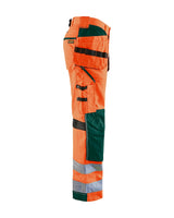 Blaklader Ventilated Hi-Vis Trousers 1565 #colour_orange-green