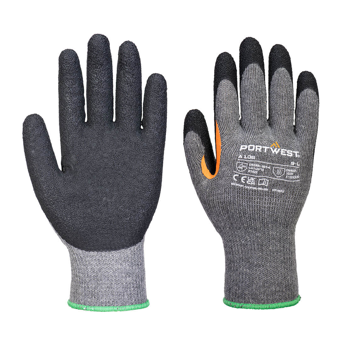 Portwest Grip 10 Latex Reinforced Thumb Glove (Pk12)