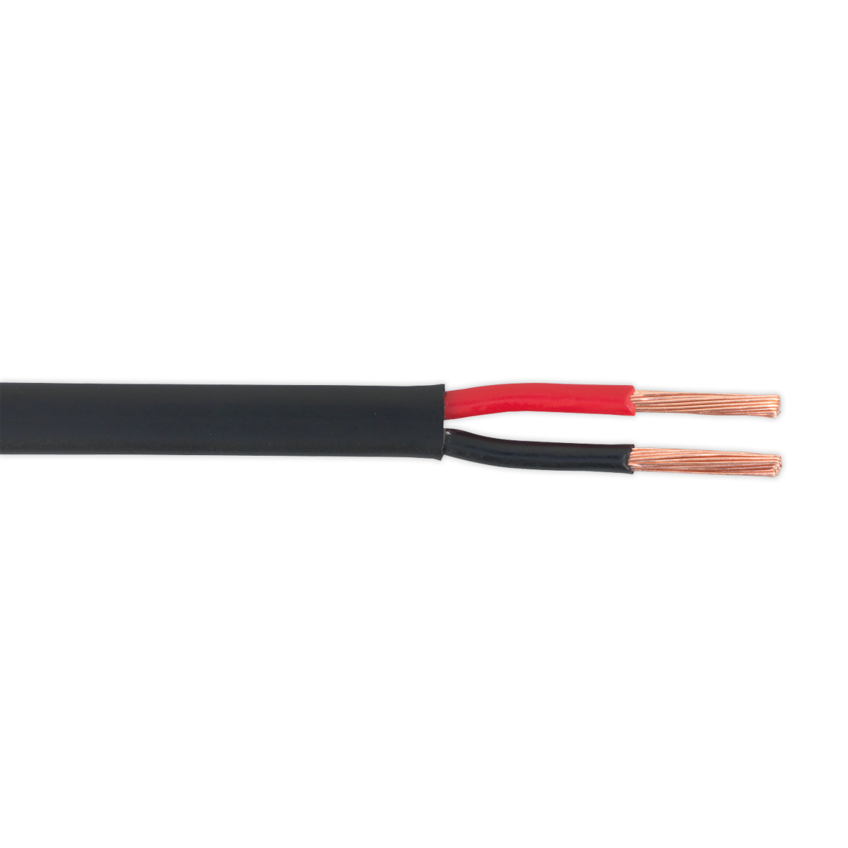 Sealey Automotive Cable Thin Wall Flat Twin 2 x 2mm² 28/0.30mm 30m Black