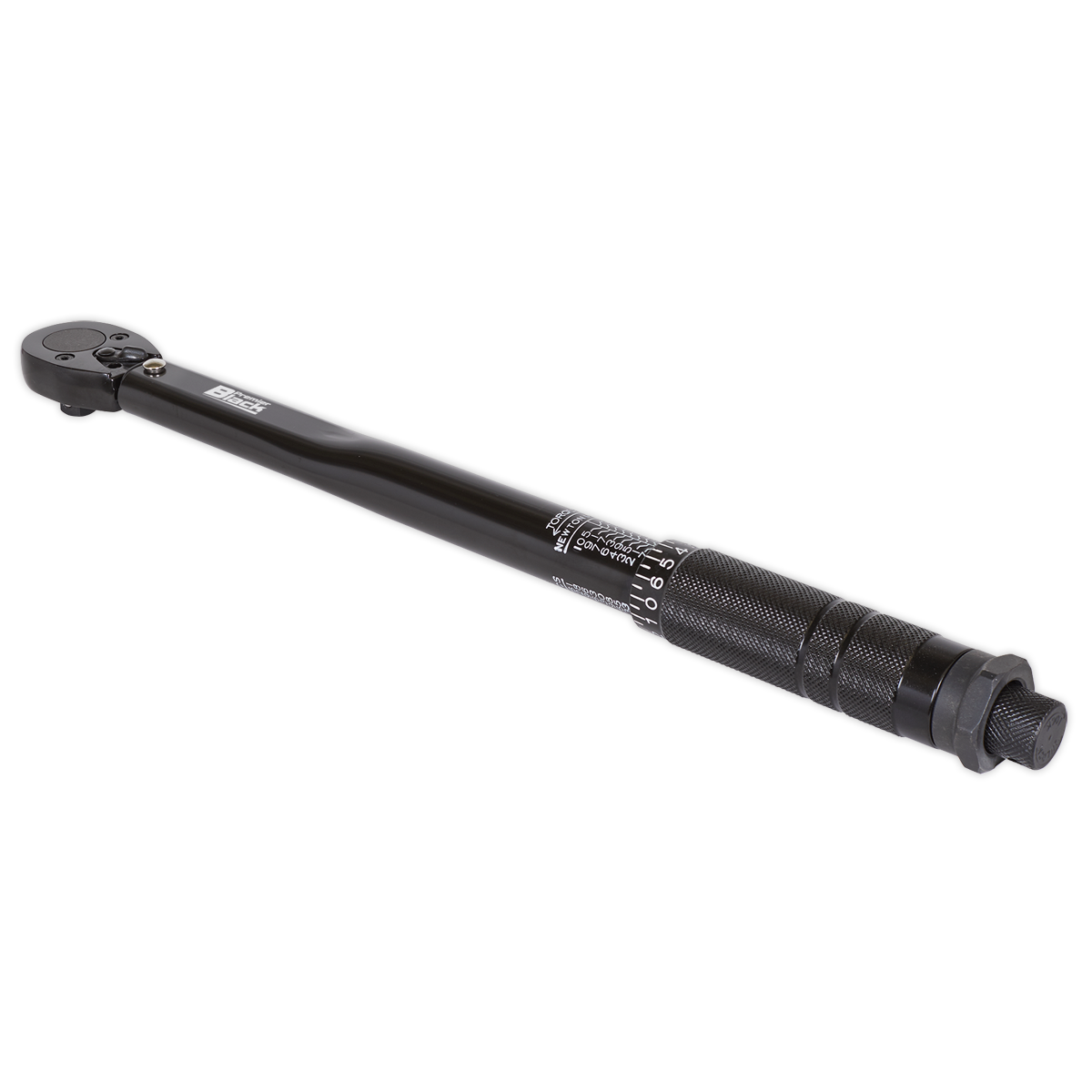 Sealey Micrometer Torque Wrench 3/8"Sq Drive Calibrated Black Series