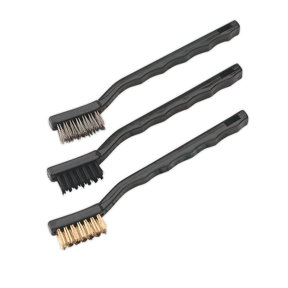 Sealey Miniature Brush Set 3pc