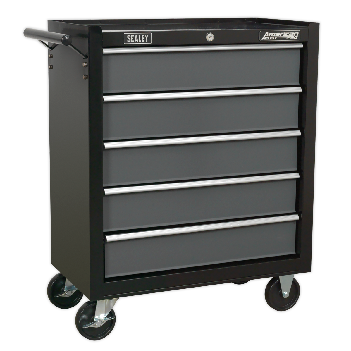 Sealey Rollcab 5 Drawer with Ball-Bearing Slides - Black/Grey