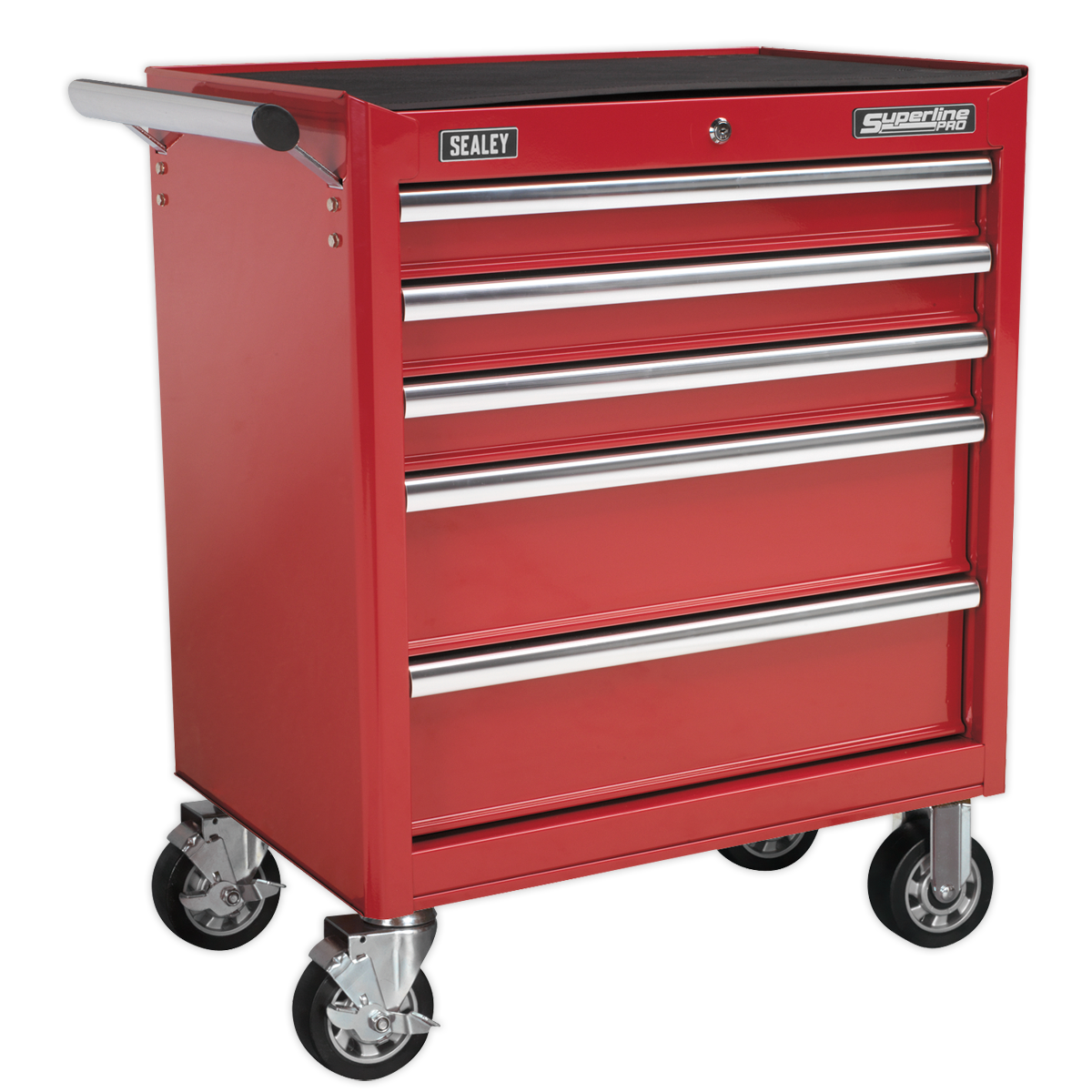 Sealey Rollcab 5 Drawer with Ball-Bearing Slides - Red