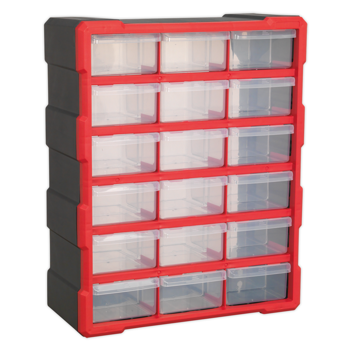 Sealey Cabinet Box 18 Drawer - Red/Black