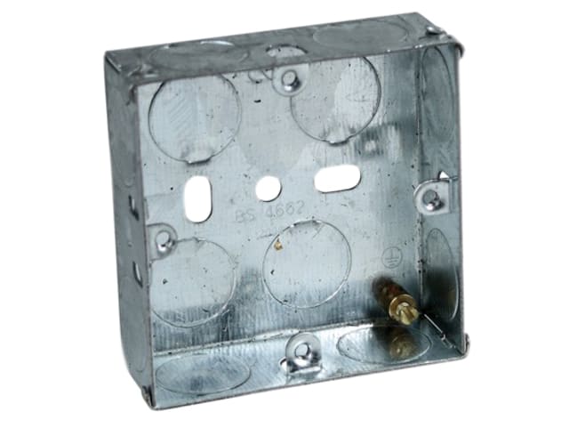 Axiom Electrical Metal Socket Box 35mm (Pack 10)