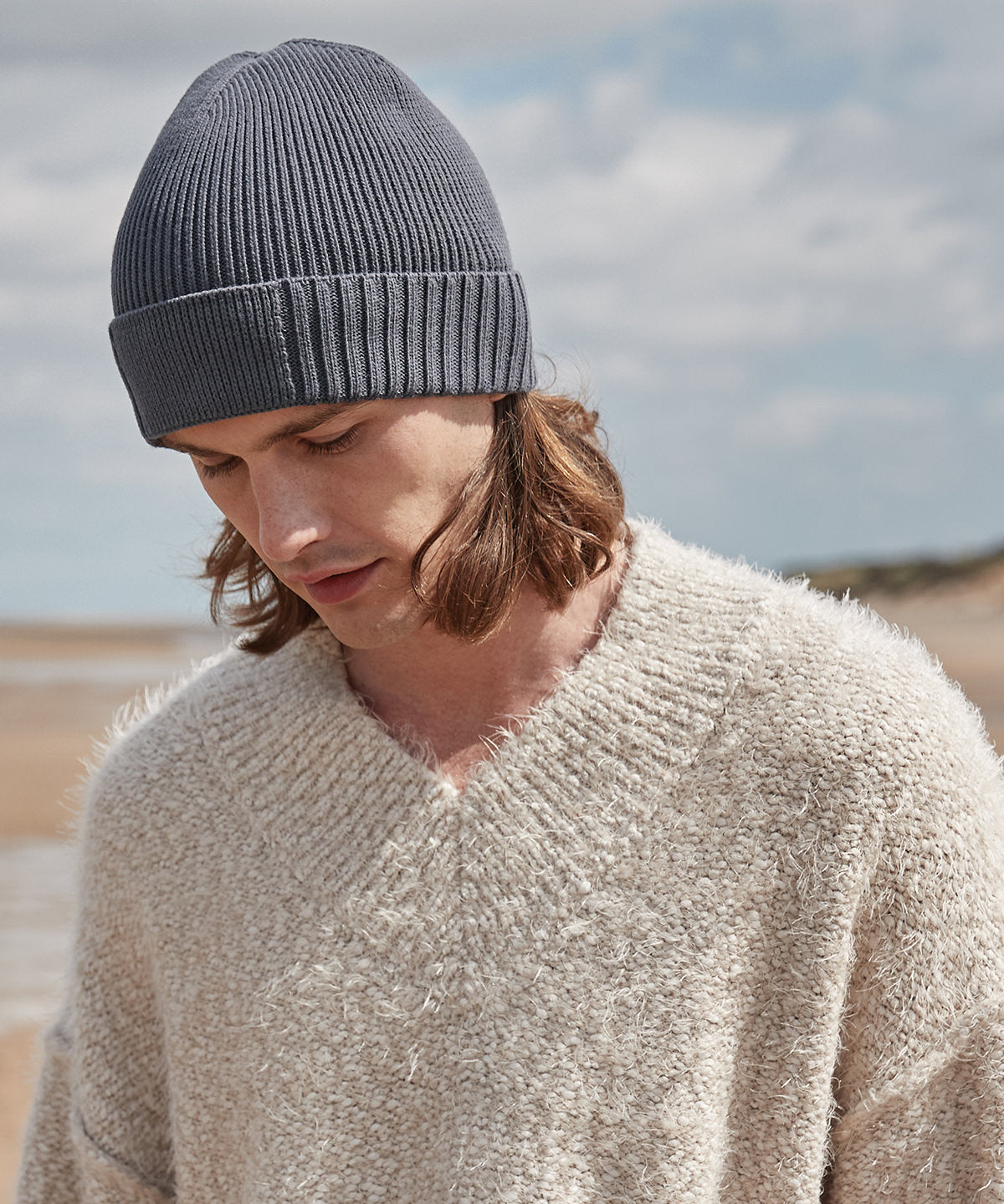 Beechfield Organic Cotton Engineered Patch Beanie