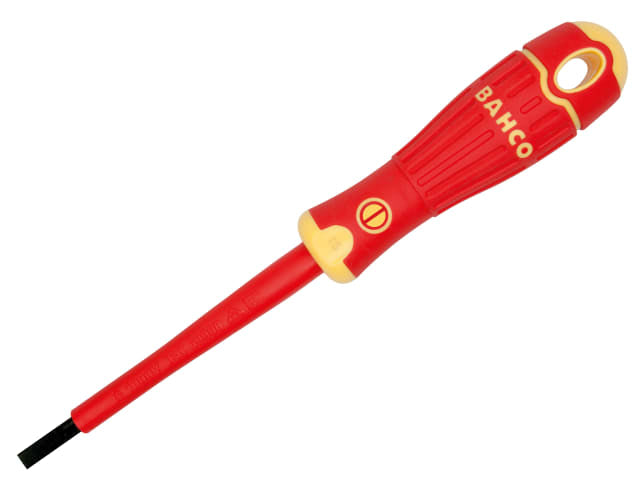 Bahco BAHCOFIT Insulated Slotted Screwdriver 8.0 x 175mm