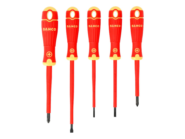 Bahco B220.005 BAHCOFIT Insulated Screwdriver Set, 5 Piece