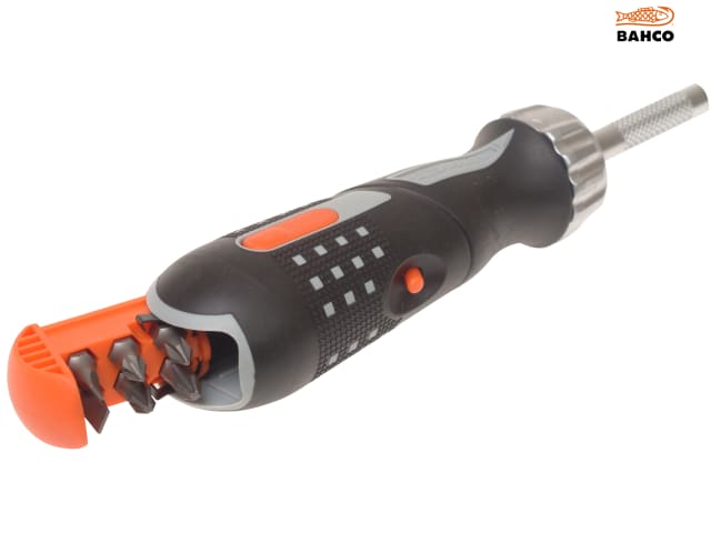 Bahco 808050P Pistol Ratchet Screwdriver & 6 Bits