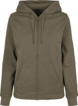 Build Your Brand Basic Women's Basic Zip Hoodie