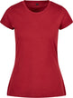 Build Your Brand Basic Women's Basic Tee - Burgundy