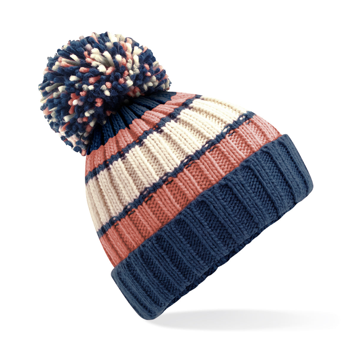 Beechfield Hygge Striped Beanie