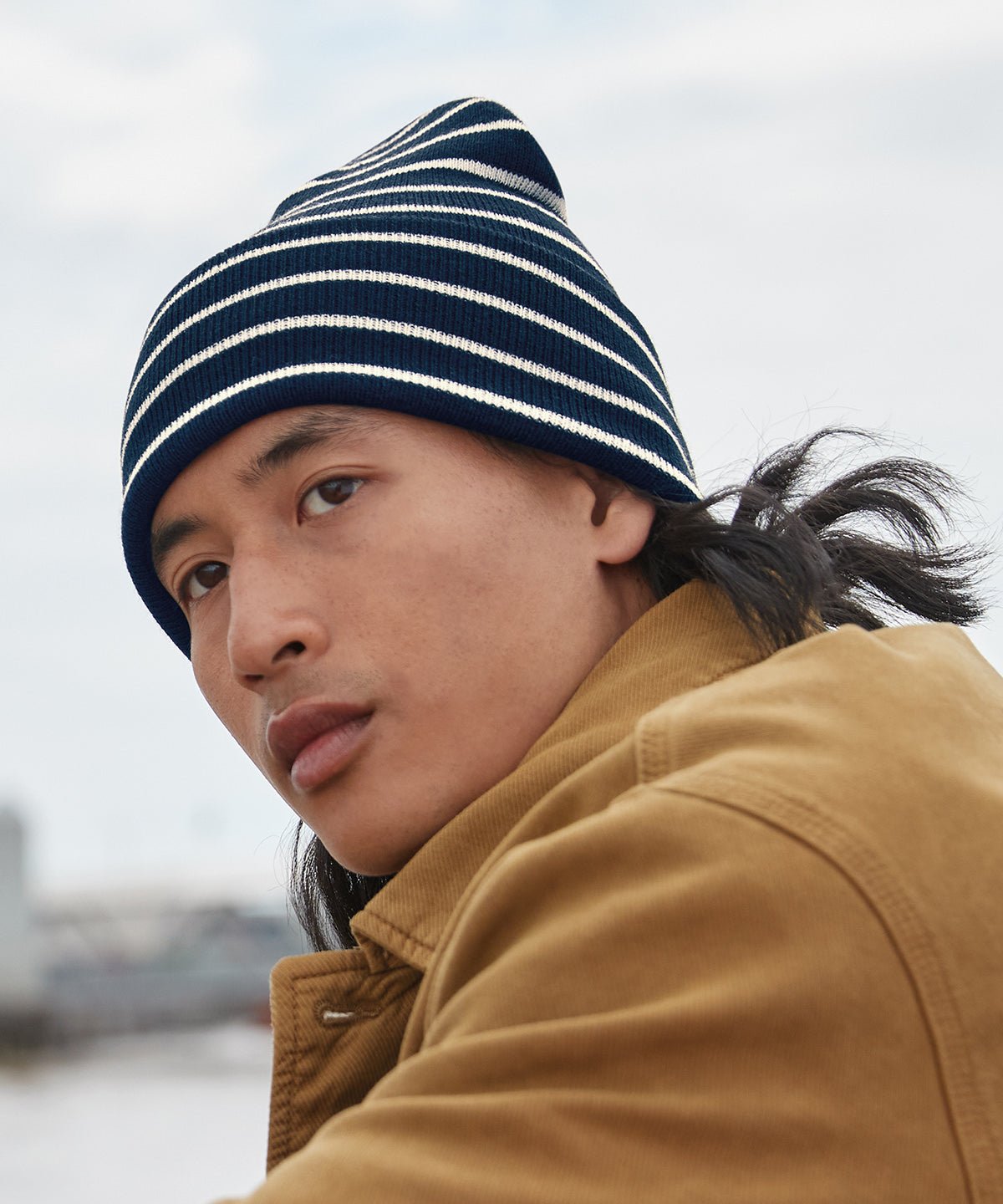 Beechfield Original Deep-Cuffed Striped Beanie