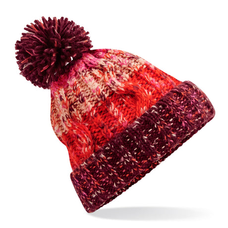 Beechfield Corkscrew Pom Pom Beanie