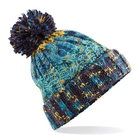 Beechfield Corkscrew Pom Pom Beanie