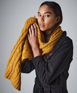 Beechfield Cable Knit Melange Scarf