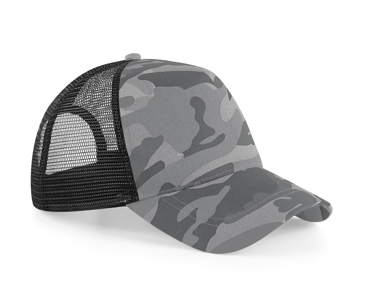 Beechfield Camo Snapback Trucker