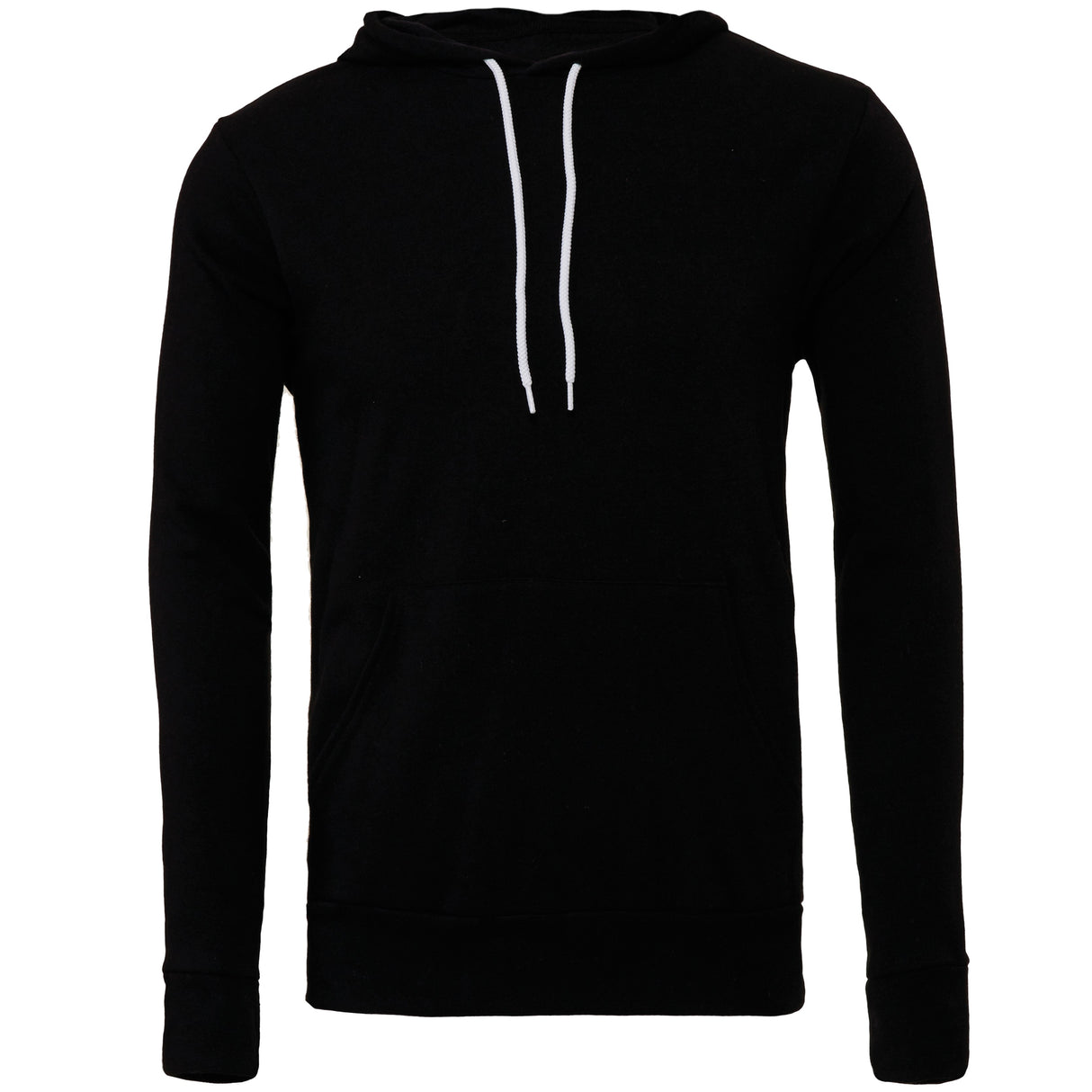 Bella Canvas Unisex Polycotton Fleece Pullover Hoodie - Black