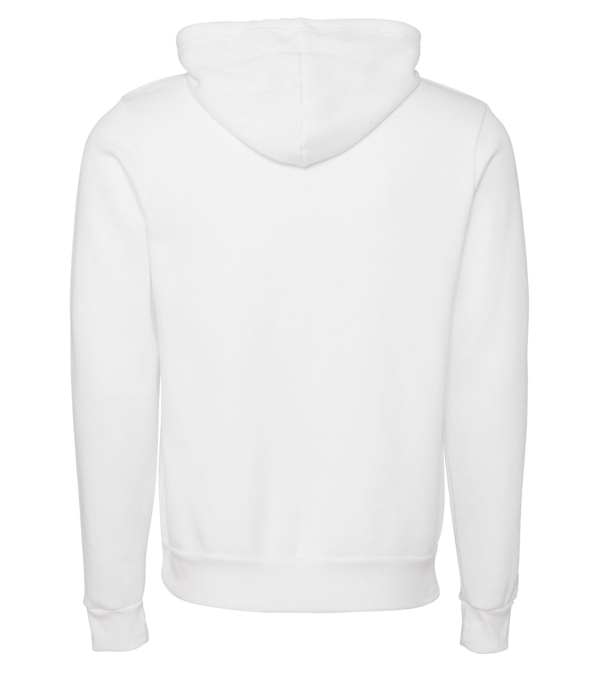 Bella Canvas Unisex Polycotton Fleece Pullover Hoodie - DTG White