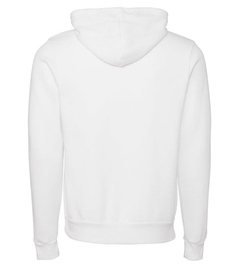 Bella Canvas Unisex Polycotton Fleece Pullover Hoodie - DTG White