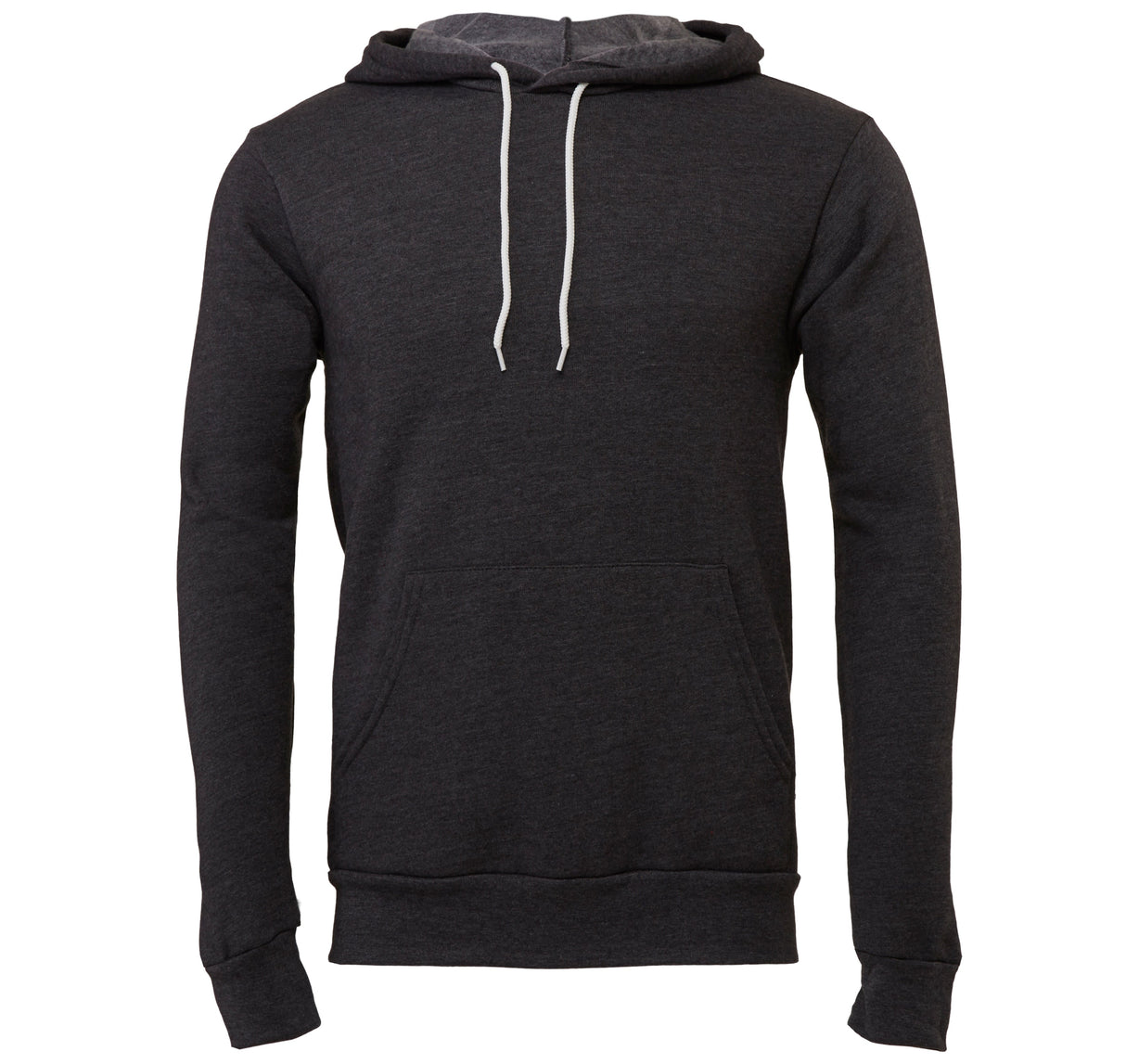 Bella Canvas Unisex Polycotton Fleece Pullover Hoodie - Dark Grey Heather