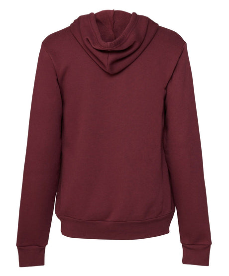 Bella Canvas Unisex Polycotton Fleece Pullover Hoodie - Maroon