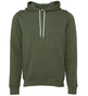 Bella Canvas Unisex Polycotton Fleece Pullover Hoodie - Military Green