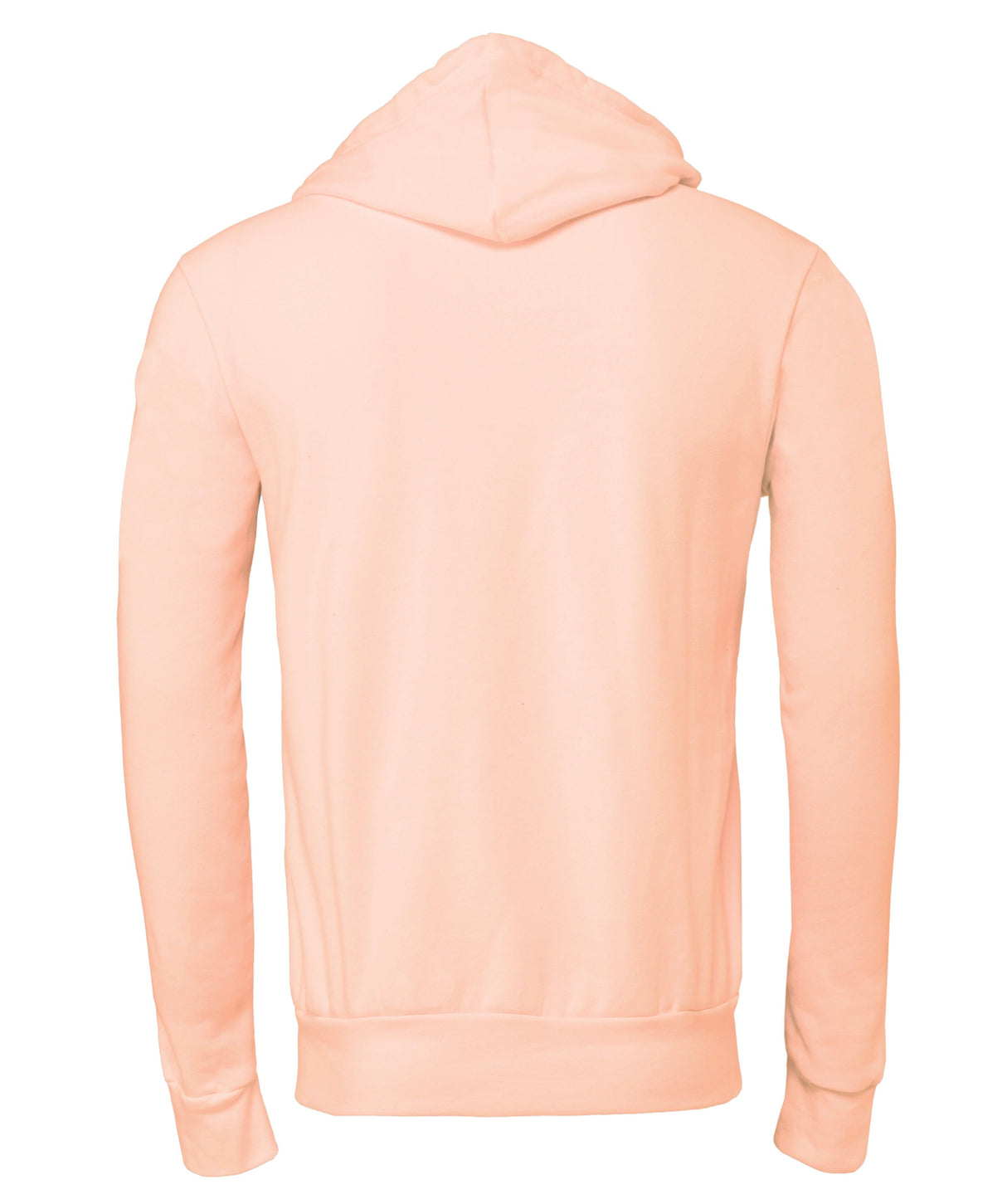 Bella Canvas Unisex Polycotton Fleece Pullover Hoodie - Peach