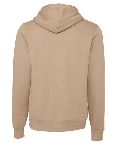 Bella Canvas Unisex Polycotton Fleece Pullover Hoodie - Tan