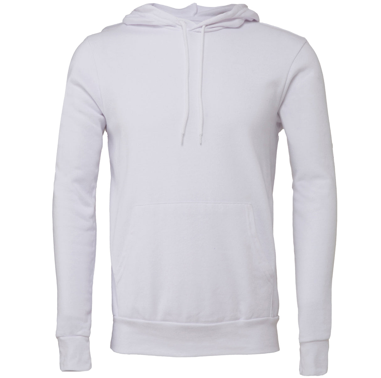 Bella Canvas Unisex Polycotton Fleece Pullover Hoodie - White