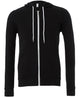 Bella Canvas Unisex Polycotton Fleece Full-Zip Hoodie - Black