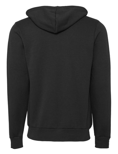 Bella Canvas Unisex Polycotton Fleece Full-Zip Hoodie - DTG Dark Grey