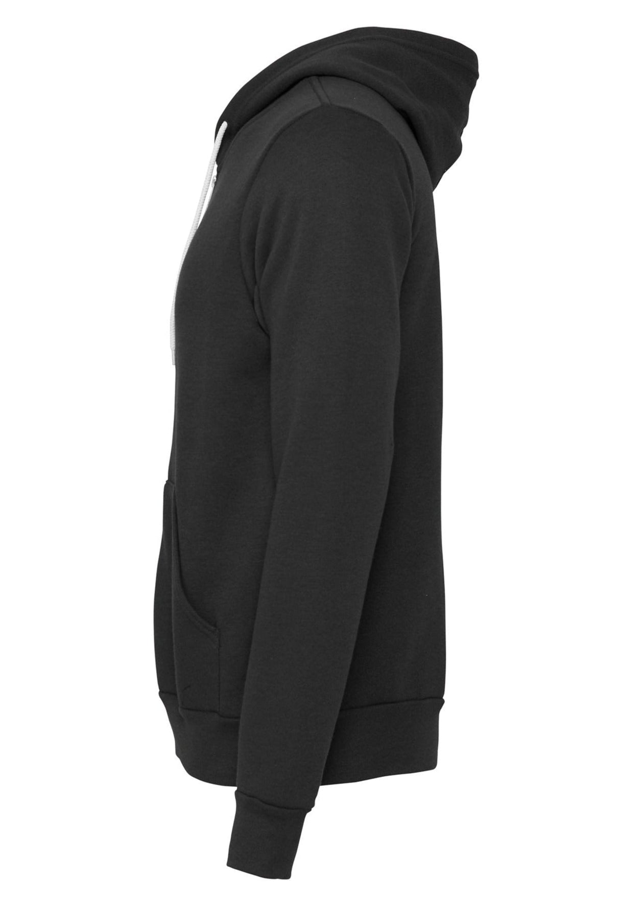 Bella Canvas Unisex Polycotton Fleece Full-Zip Hoodie - DTG Dark Grey