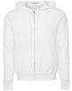 Bella Canvas Unisex Polycotton Fleece Full-Zip Hoodie - DTG White