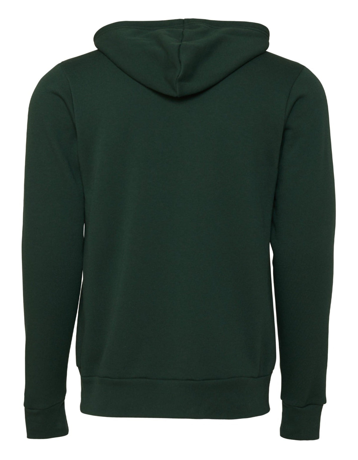 Bella Canvas Unisex Polycotton Fleece Full-Zip Hoodie - Forest