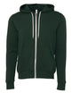 Bella Canvas Unisex Polycotton Fleece Full-Zip Hoodie - Forest