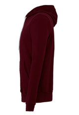 Bella Canvas Unisex Polycotton Fleece Full-Zip Hoodie - Maroon