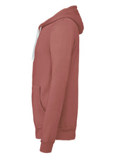 Bella Canvas Unisex Polycotton Fleece Full-Zip Hoodie - Mauve