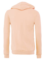 Bella Canvas Unisex Polycotton Fleece Full-Zip Hoodie - Peach