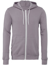 Bella Canvas Unisex Polycotton Fleece Full-Zip Hoodie - Storm