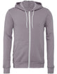 Bella Canvas Unisex Polycotton Fleece Full-Zip Hoodie - Storm