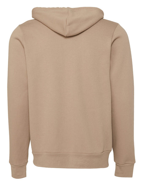 Bella Canvas Unisex Polycotton Fleece Full-Zip Hoodie - Tan