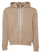 Bella Canvas Unisex Polycotton Fleece Full-Zip Hoodie - Tan