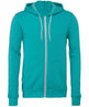 Bella Canvas Unisex Polycotton Fleece Full-Zip Hoodie - Teal