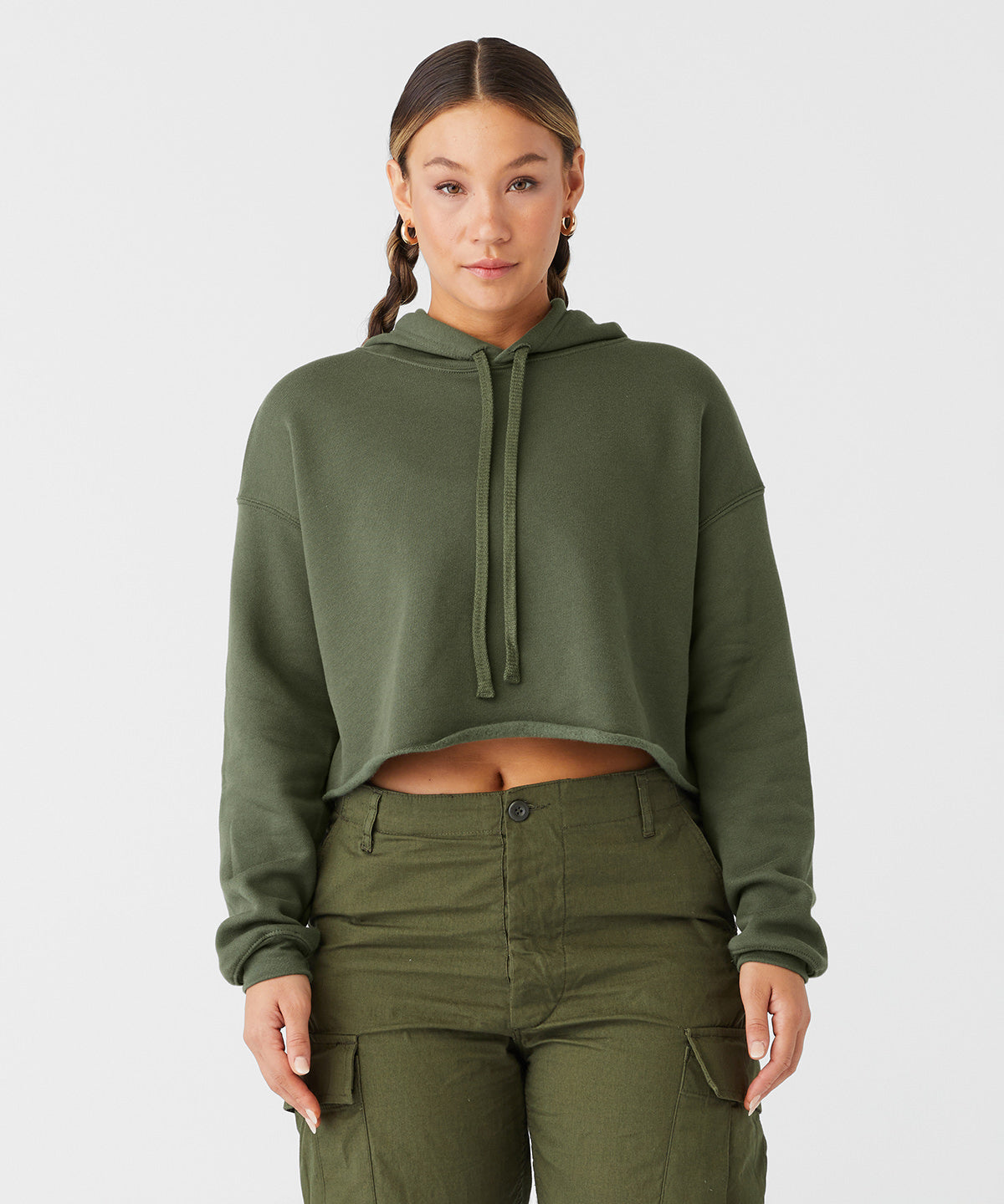 Bella Canvas Women's Cropped Fleece Hoodie