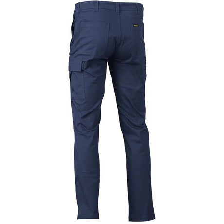 Bisley Pants Stretch Cotton Drill Cargo 280gsm #colour_navy